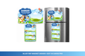 Bluey Birthday Refrigerator Magnet Templates | Editable Canva Designs | Digital Download
