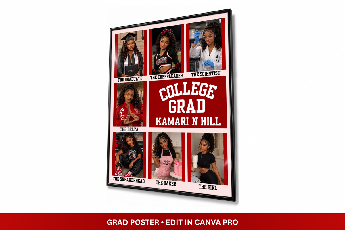 The College Grad Era | Custom Graduation Photo Collage Design