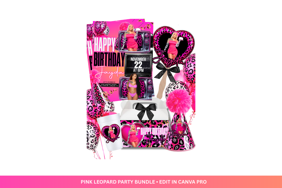 PINK LEOPARD PARTY BUNDLE