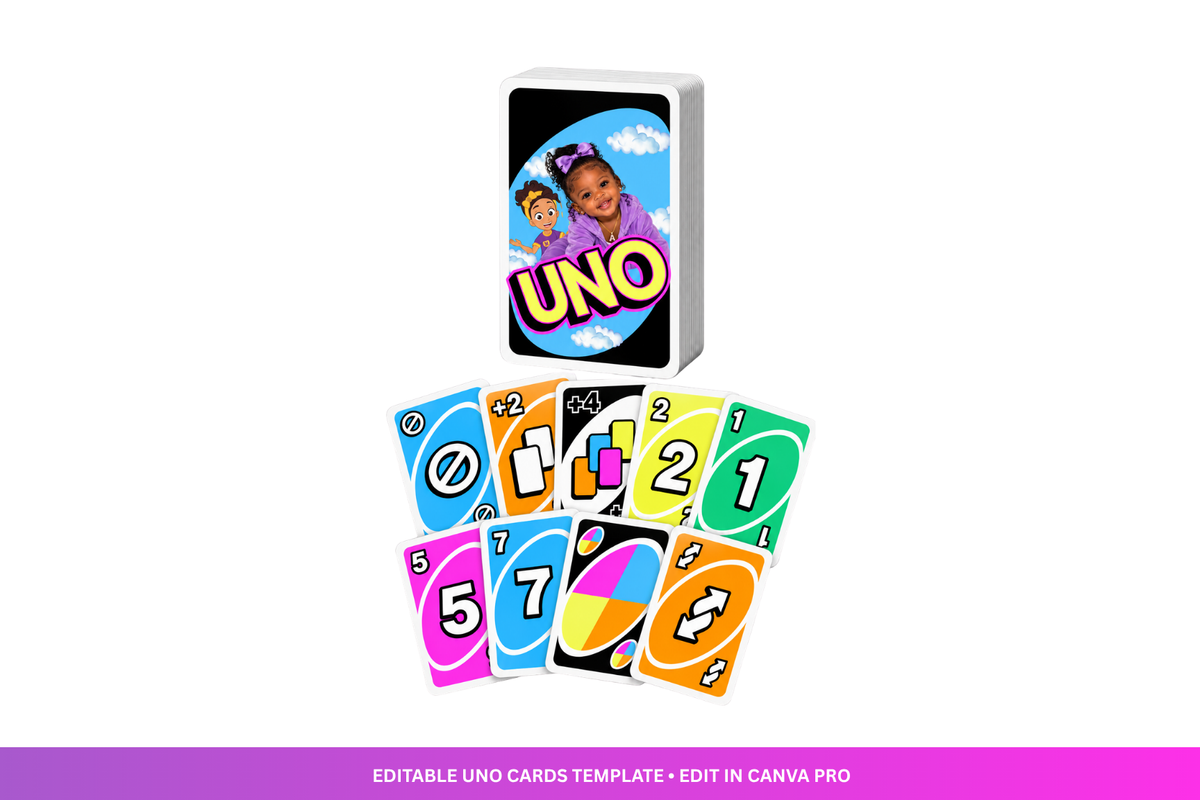 Editable Uno Card Template